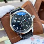 New Copy IWC Pilot's Mark XVII Watches Black Dial Stainless Steel